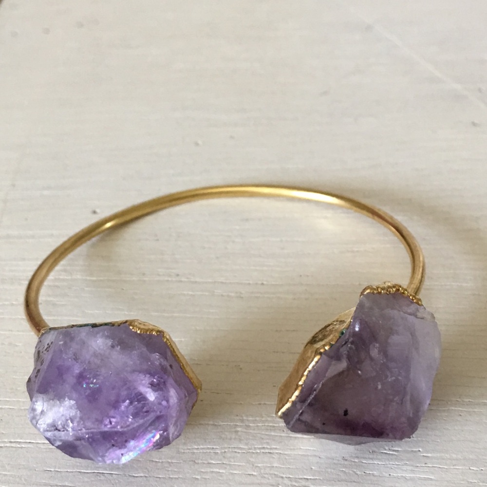 Purple stones cuff originally from Anthropologie!